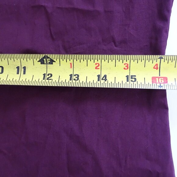 Theory Classic Fitted Shirt Women Size S Burgundy Mulberry Core Shirting FLAW - Picture 12 of 16